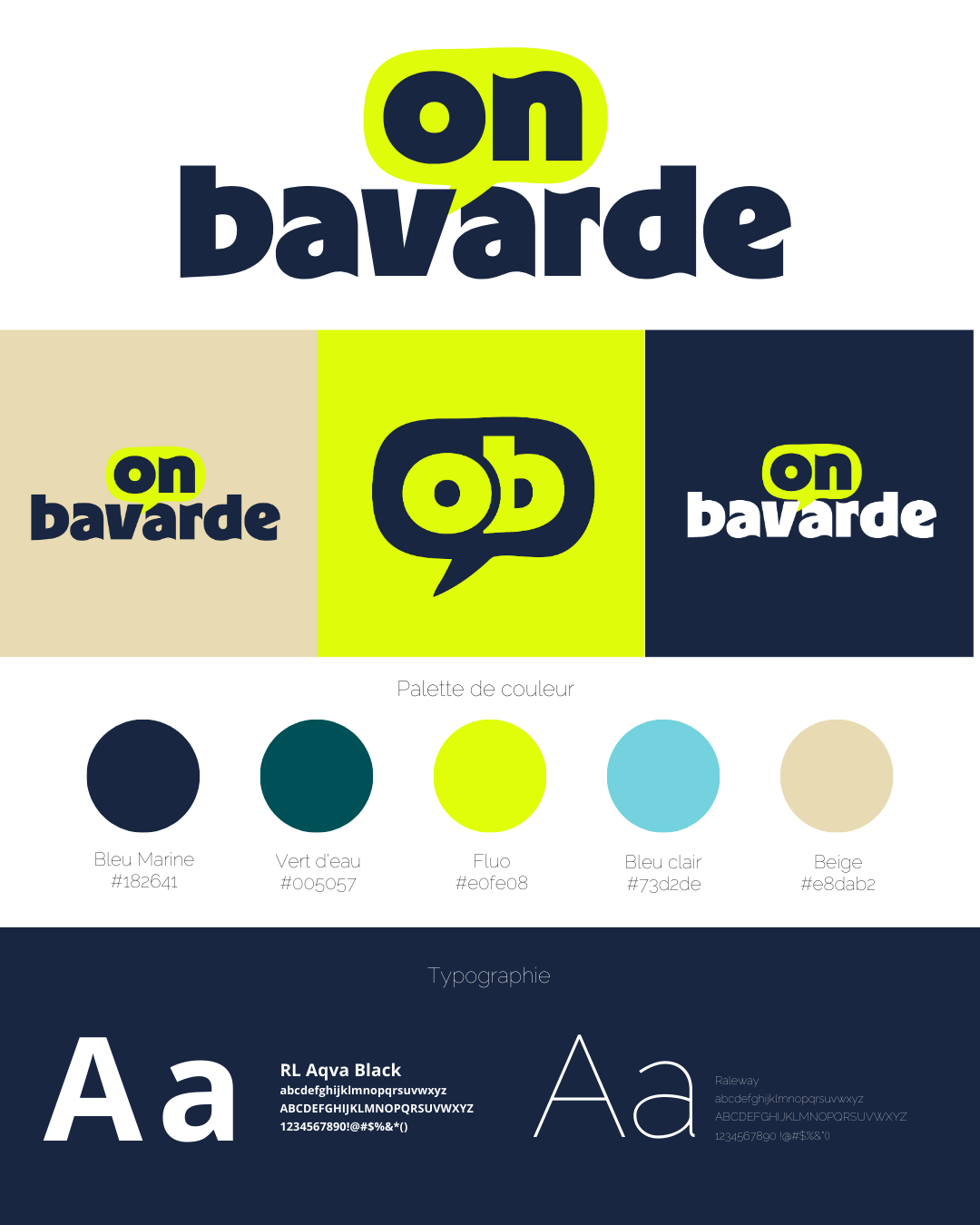 Création de logo & identité visuelle - On Bavarde