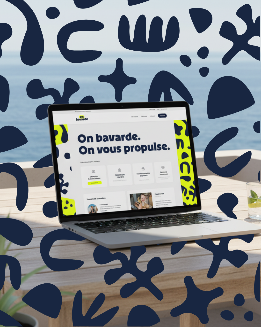 Création de logo & identité visuelle - On Bavarde